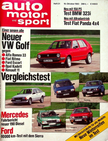 Deckblatt Auto Motor und Sport (21/1983)